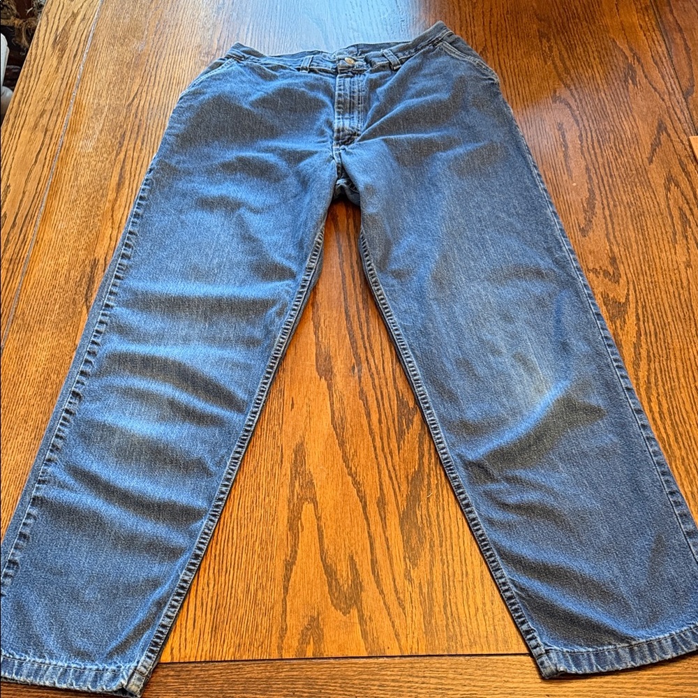 Wrangler Y2K Flap Pocket Jeans Mid Rise Straight Leg Vintage Style